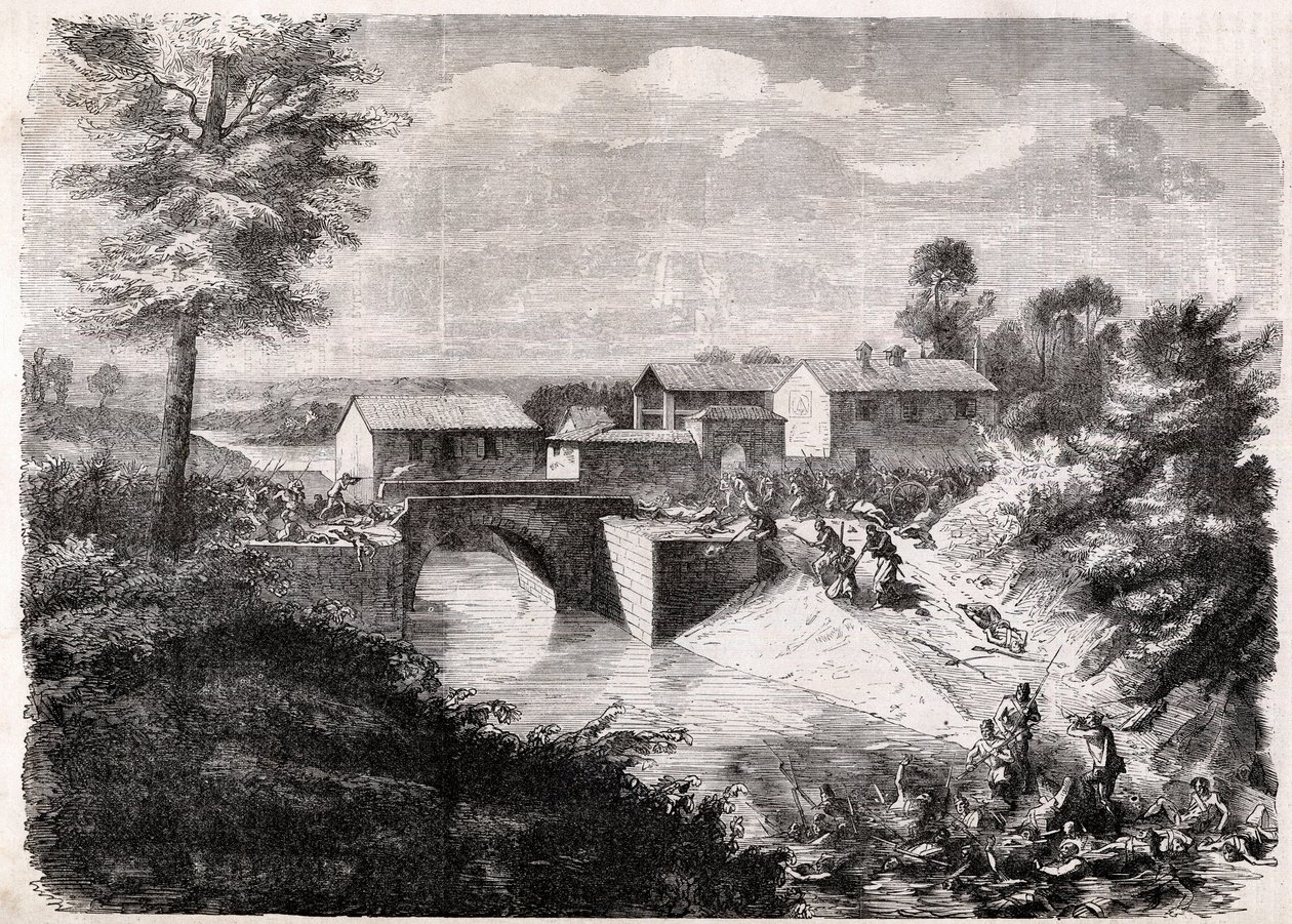 Episode in Battle of Palestro, May 31 av Unknown artist