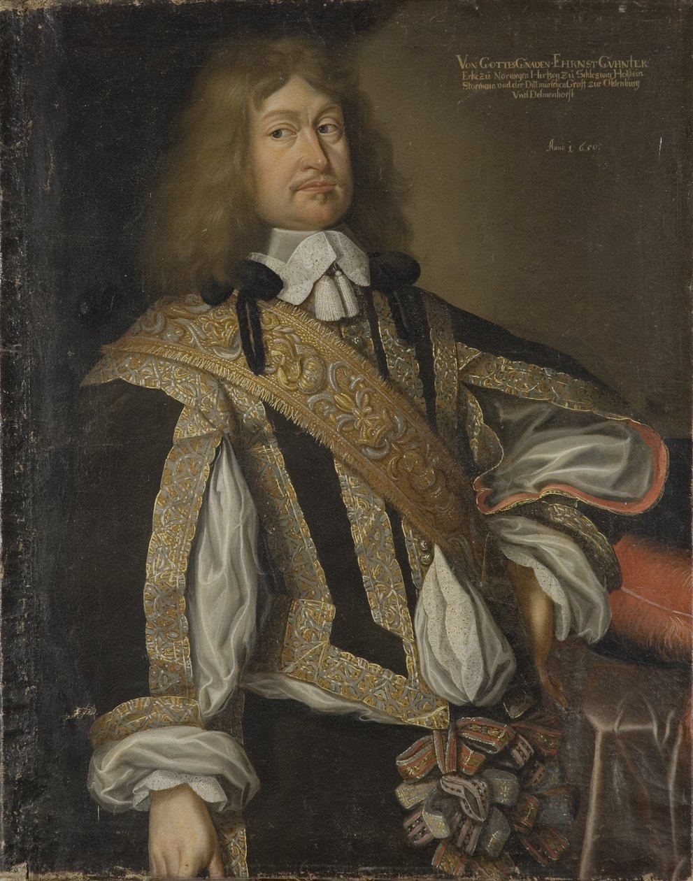 Ernest Gunther de Schleswig Holstein Sonderburg Augustenburg - Portrett av Ernest Guenther (1609-1689), hertug av Schleswig-Holstein-Sonderburg-Augustenburg, Anonym . Olje på lerret av Unknown artist