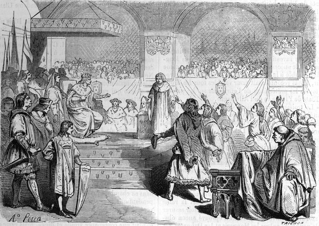 Etats generaux de Tours on 14 May 1506. av Unknown artist
