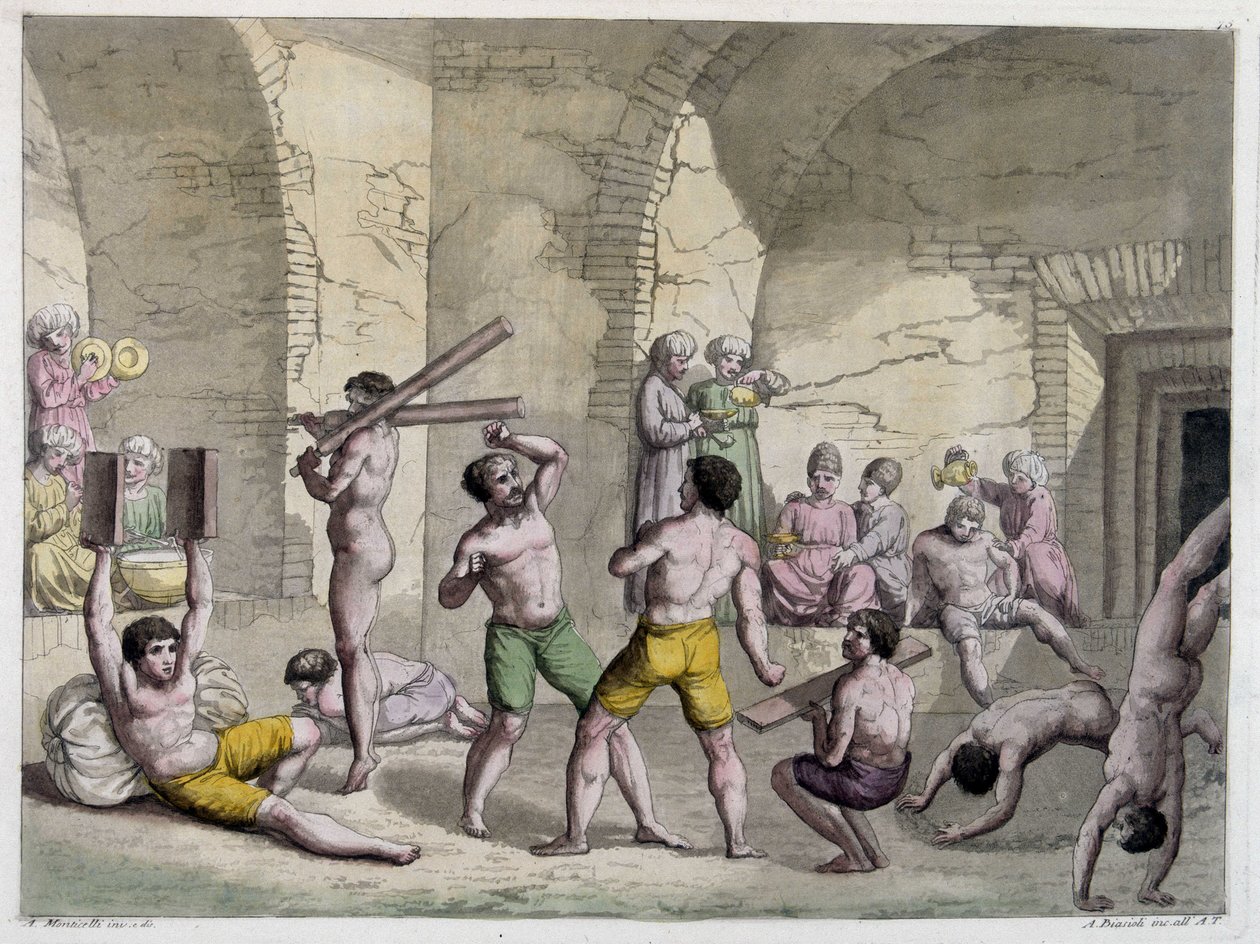 Eur Kaneh eller hjemmet til ulike kroppsøvelser, Persia. av Unknown artist