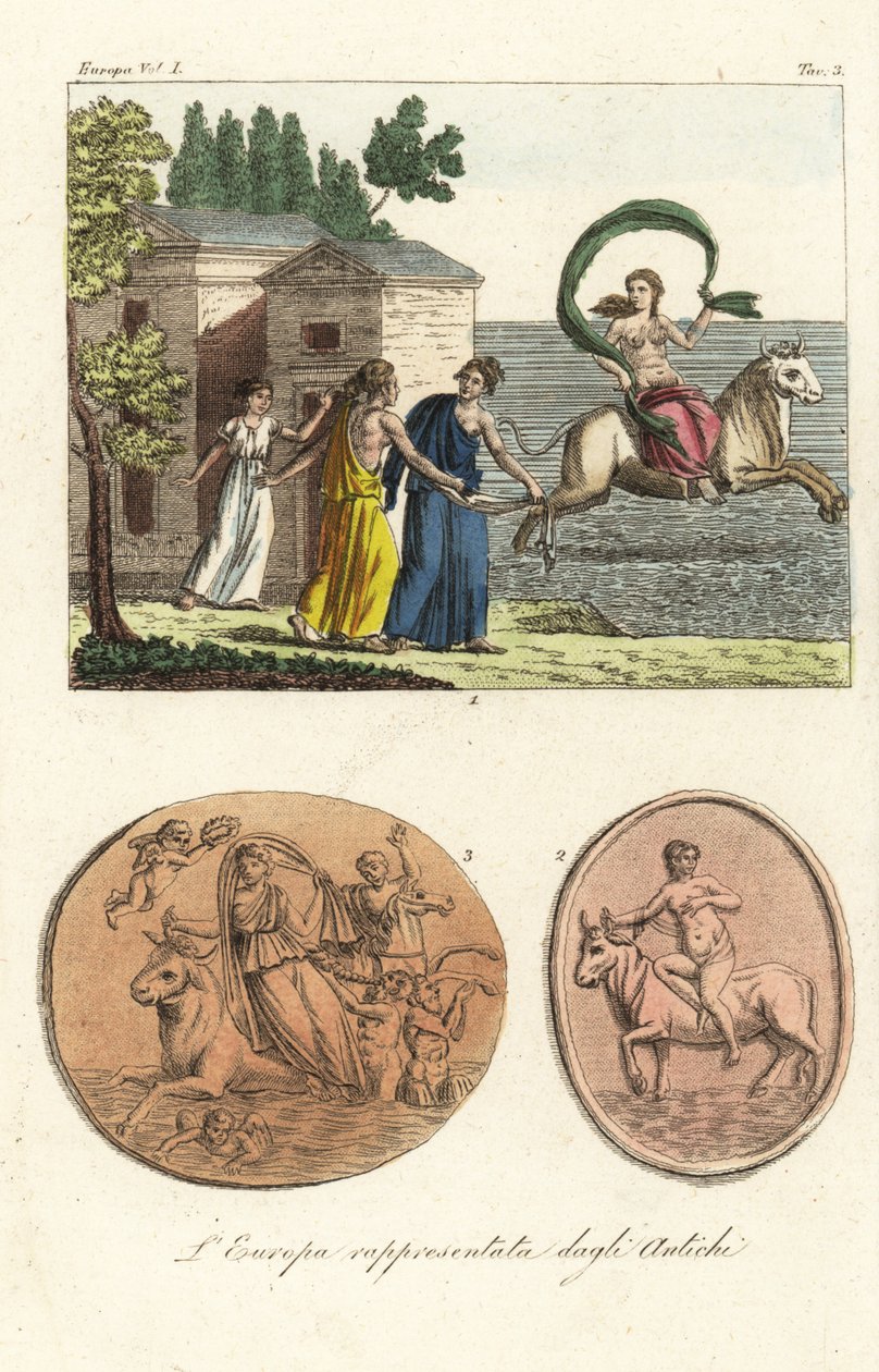 Europa som avbildet av de gamle av Unknown artist