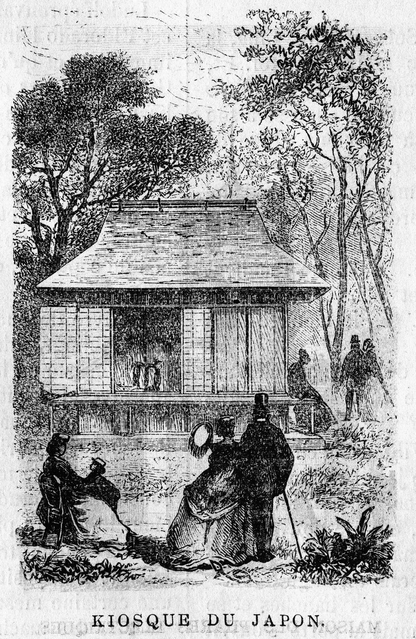 Utstilling Universelle de Paris i 1867: Japans kiosk. av Unknown artist
