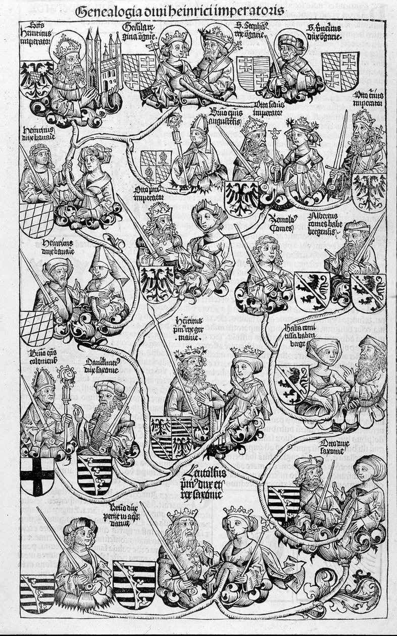 Familietre. I "" Nuremberg Chronicles" av Unknown artist