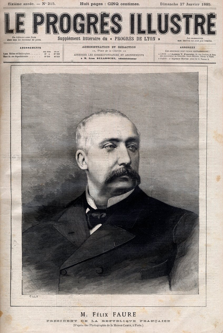 Felix Faure, President of the French Republic av Unknown artist