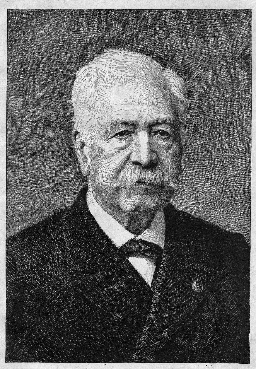 Ferdinand de Lesseps (1805-1894), fransk diplomat og administrator. av Unknown artist