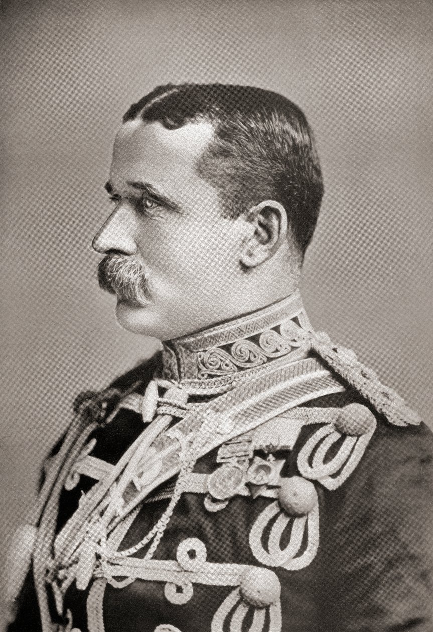 Feltmarskalk John Denton Pinkstone French, fra boken South Africa and the Transvaal War av Louis Creswicke, pub. 1900 av Unknown