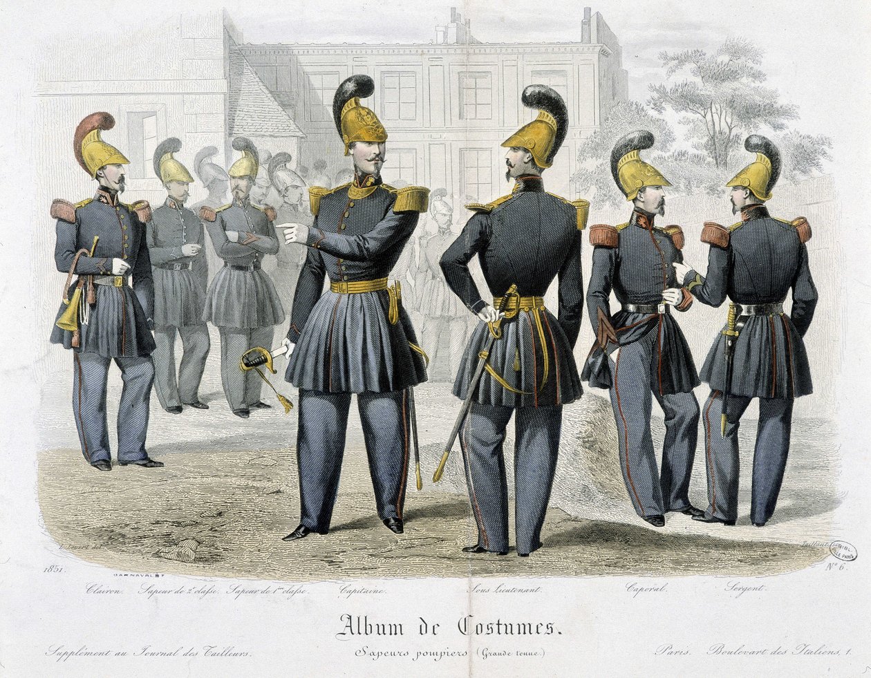 Brannmenn i uniform - I "" Album med kostymer""" av Unknown artist