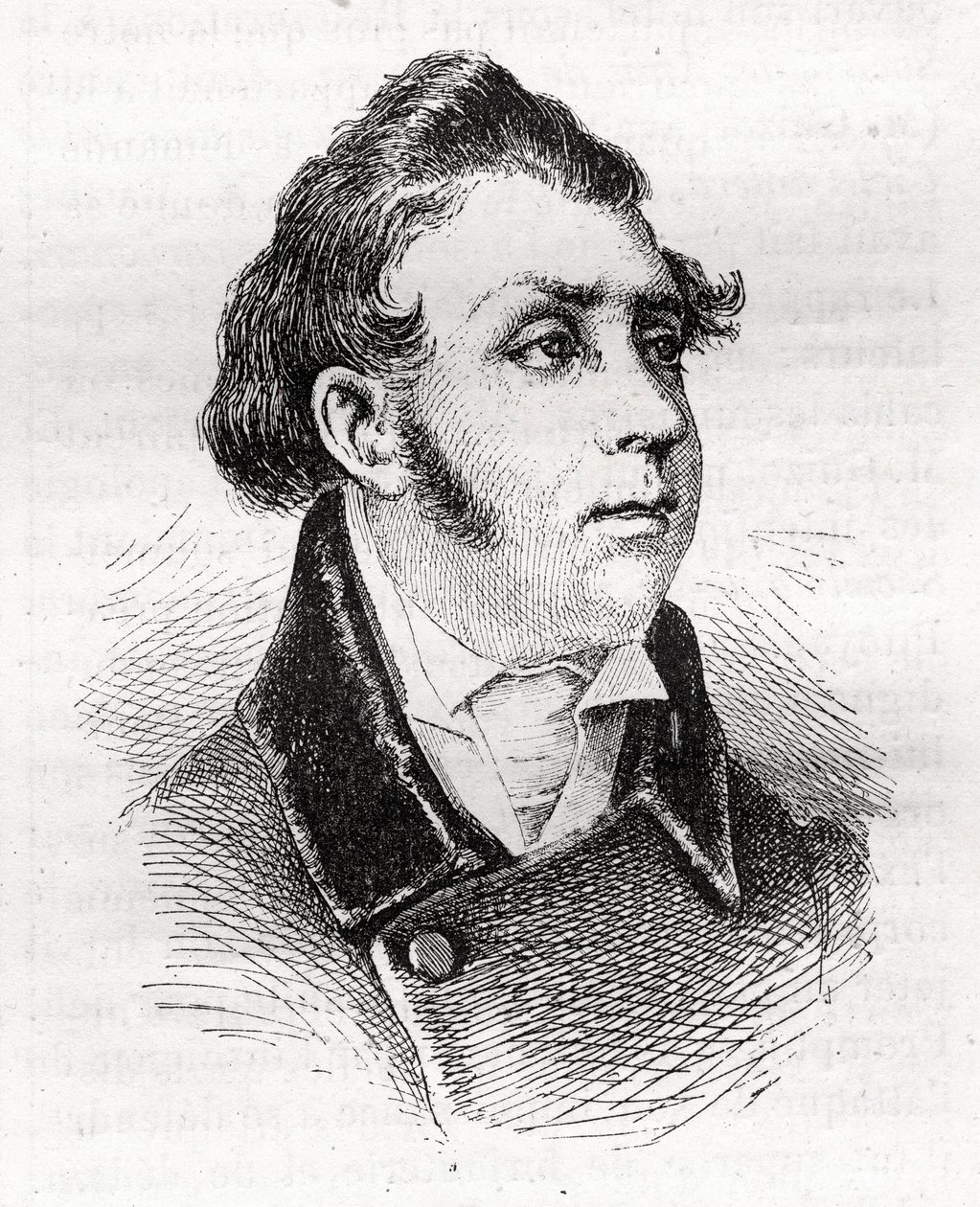 Francois Charles (Francois-Charles) Dulong - fransk advokat og politiker - 1792-1834 - gravering av Unknown artist