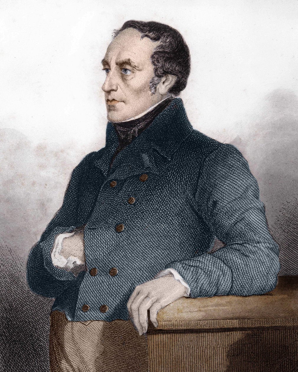 François Guizot (1787 - 1874), fransk politiker og historiker - gravering i historien om det politiske og private livet til Louis Philippe av Unknown artist