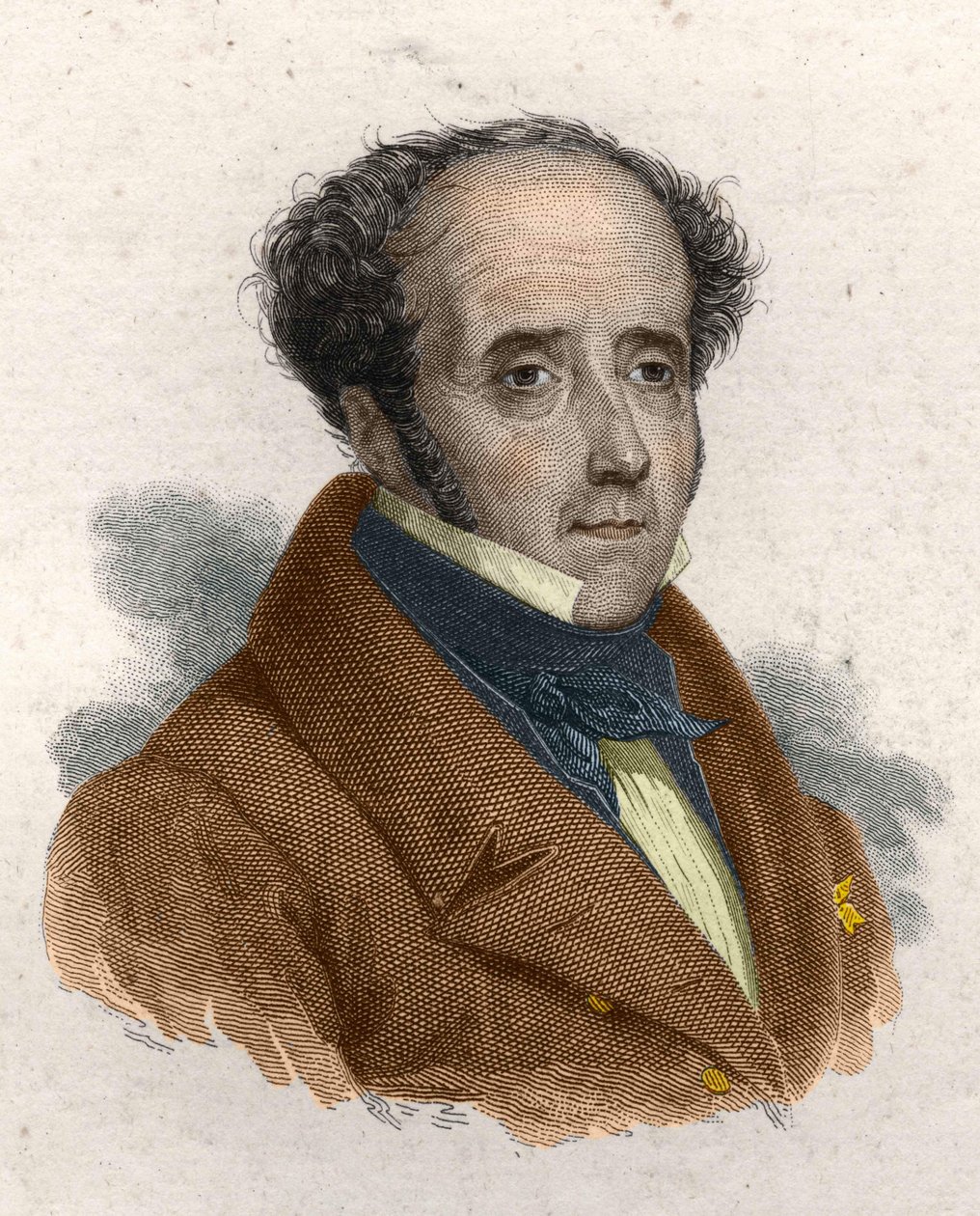 Francois Rene de Chateaubriand (Saint-Malo 1768 - Paris 1848) av Unknown artist