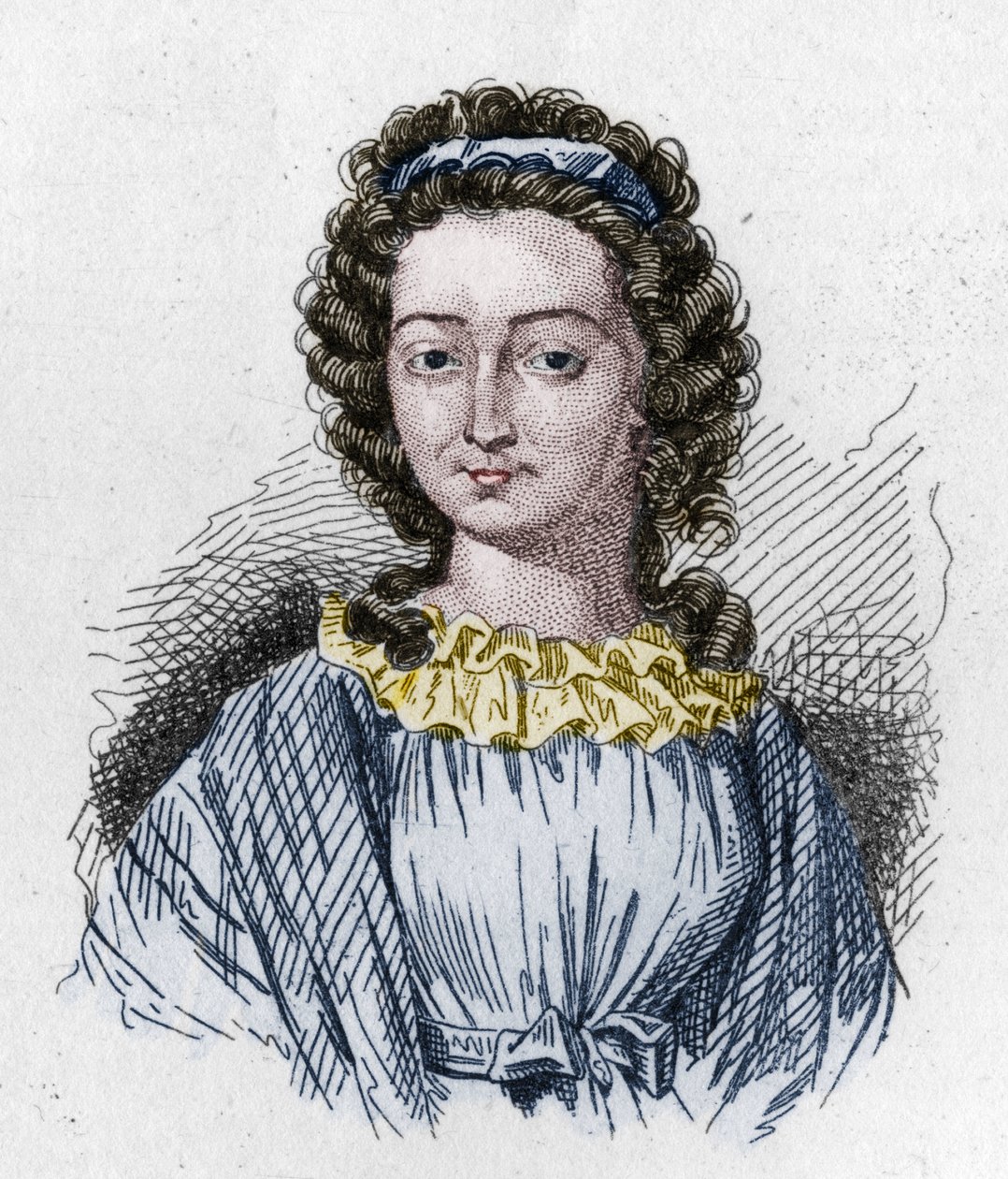 Fransk revolusjon 1789: Portrett av Melle (Mademoiselle) (Marie) de Sombreuil (1774 1823) revolusjonens heltinne. av Unknown artist