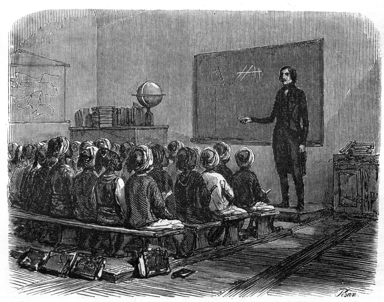 French school in Algeria in 1840. av Unknown artist