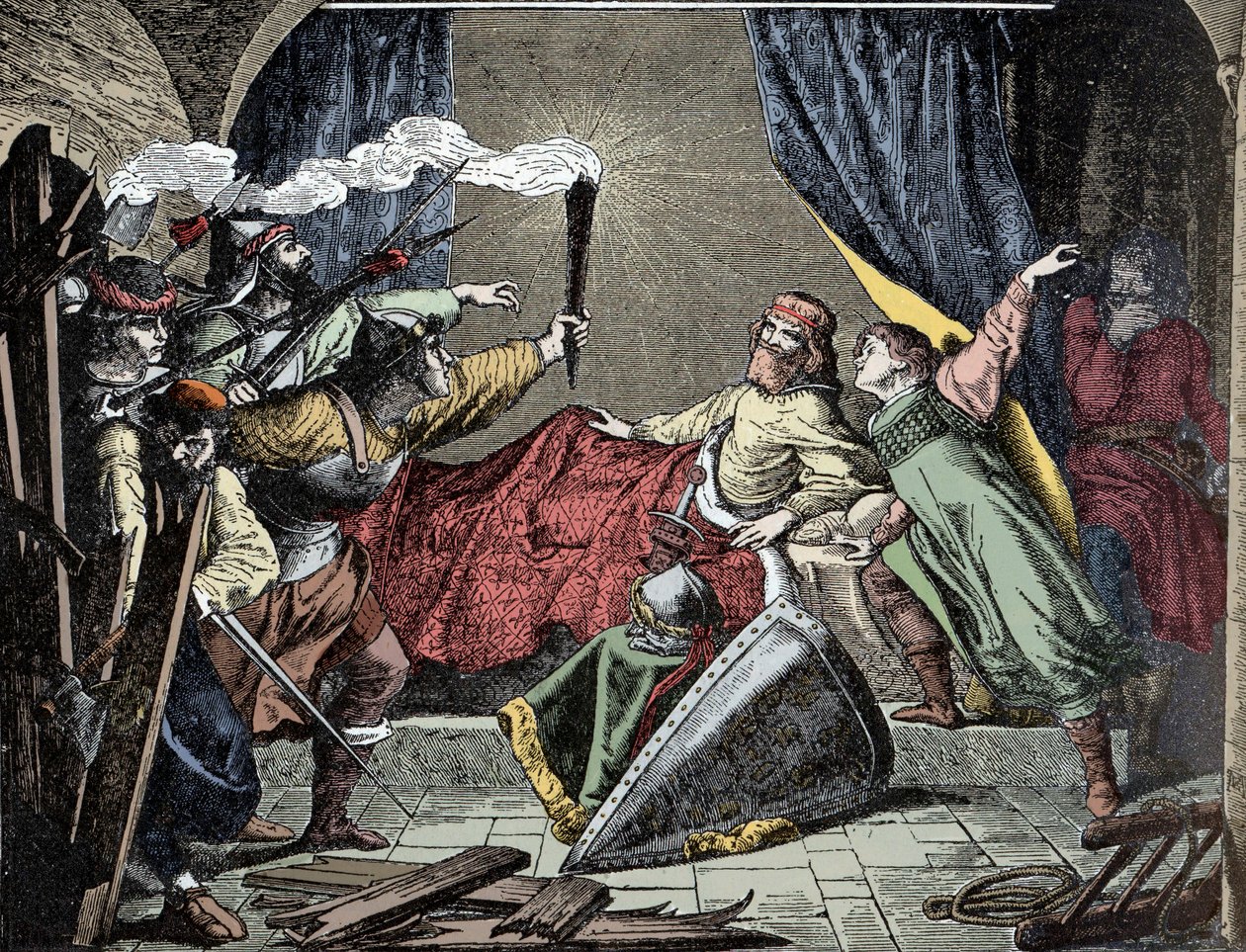 Friedrich Barbarossa ved Susa - keiser Frederic Barberousse (Frederik I av Hohenstaufen av Unknown artist