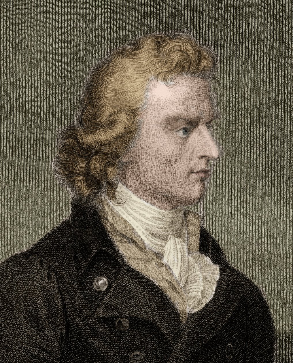 Friedrich Von Schiller 1759-1805 - gravering - 1800-tallet av Unknown artist