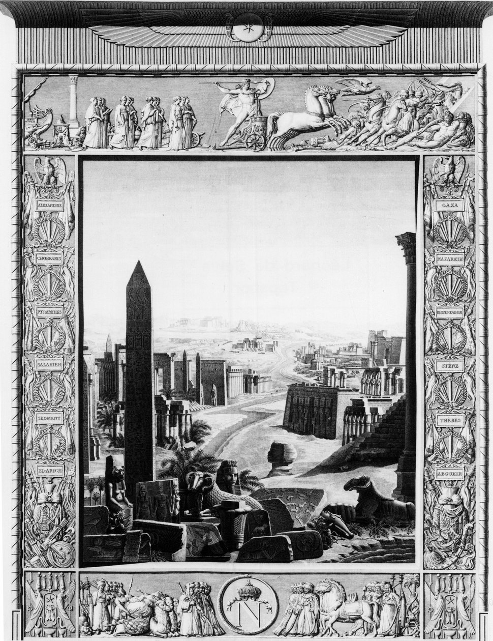 Frontispice of”” Description of Egypt”” - tidlig på 1800-tallet av Unknown artist