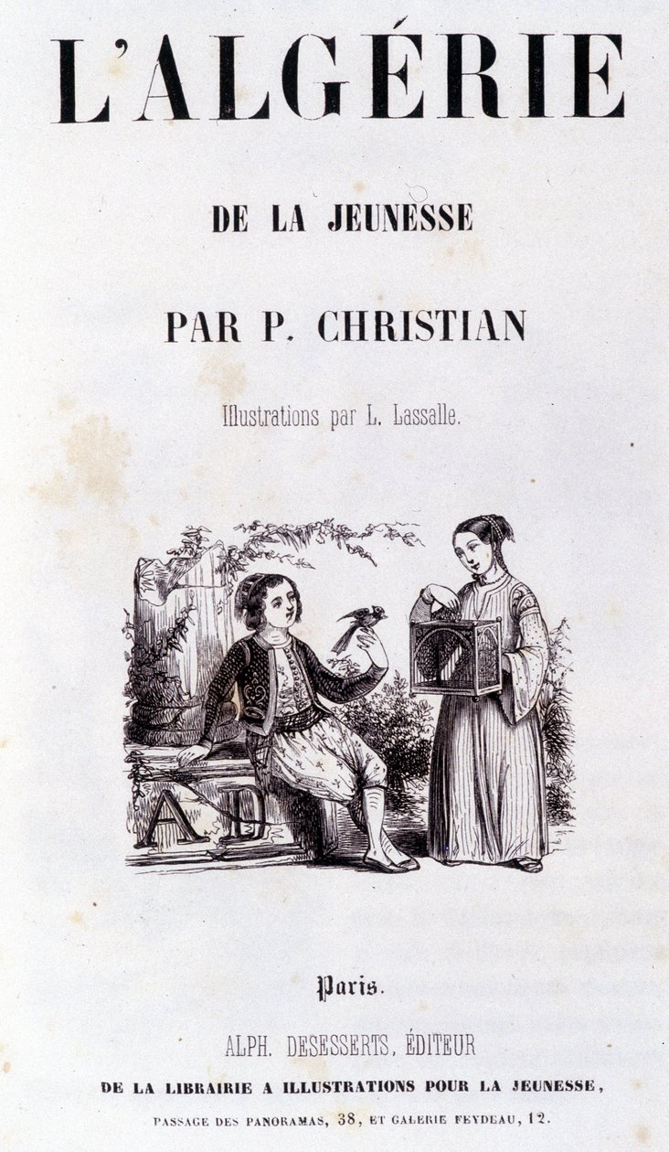 Frontispice av boken "Algeria through Youth"" av P.Christian av Unknown artist
