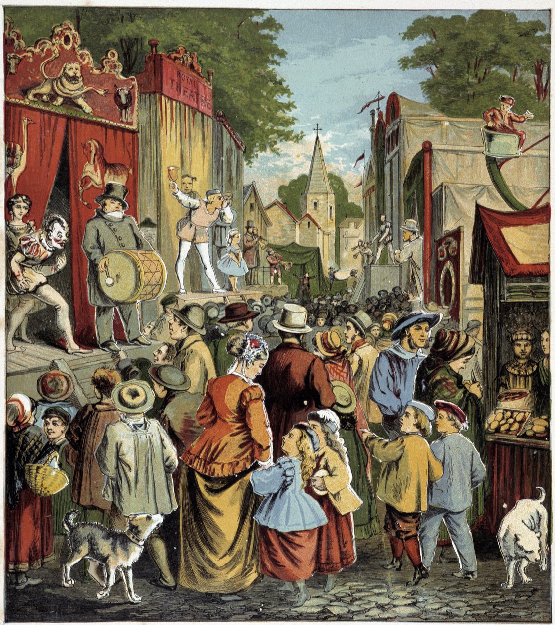 Fête caraine. Illustrasjon av en barnebok på 1800-tallet. av Unknown artist