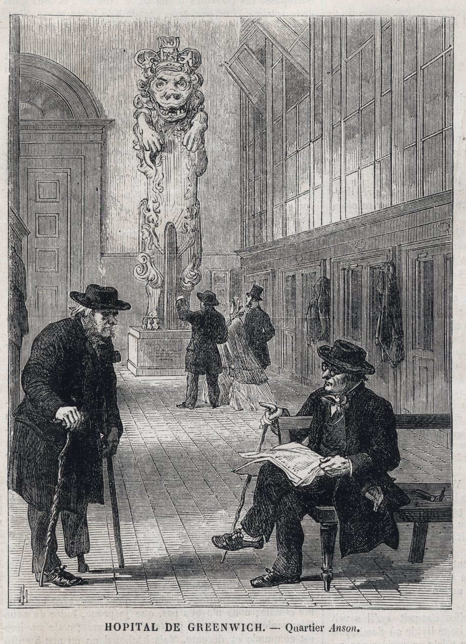 GREENWICH HOSPITAL (Greenwich Hospital): Galionshodet til krigsskipet 