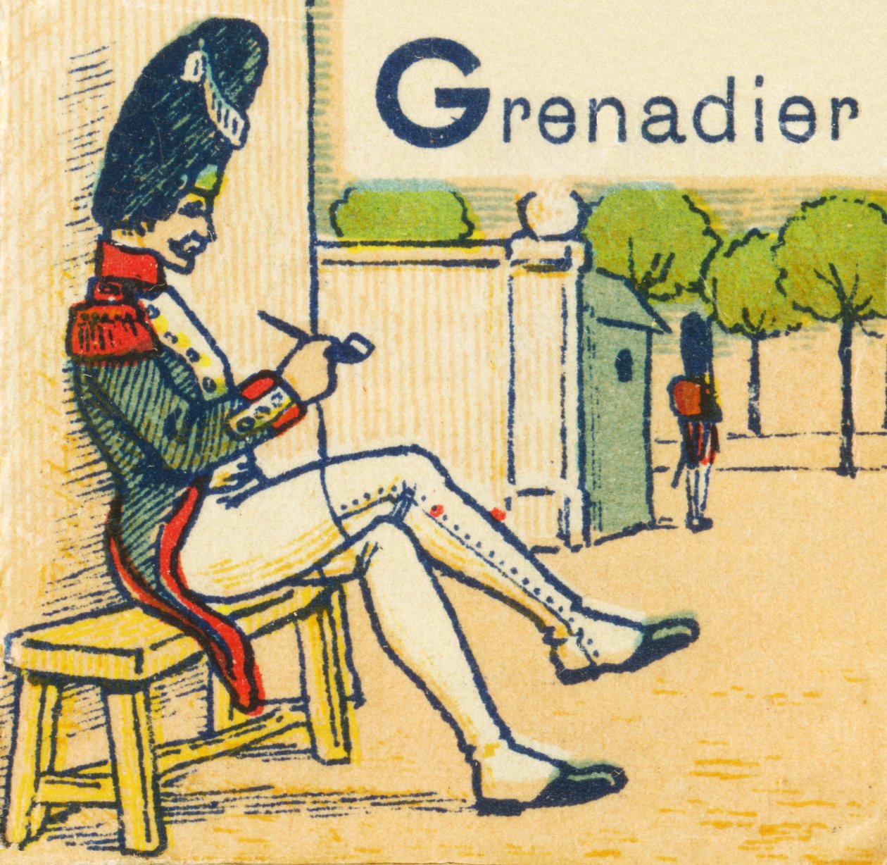 G som Grenadier av Unknown artist