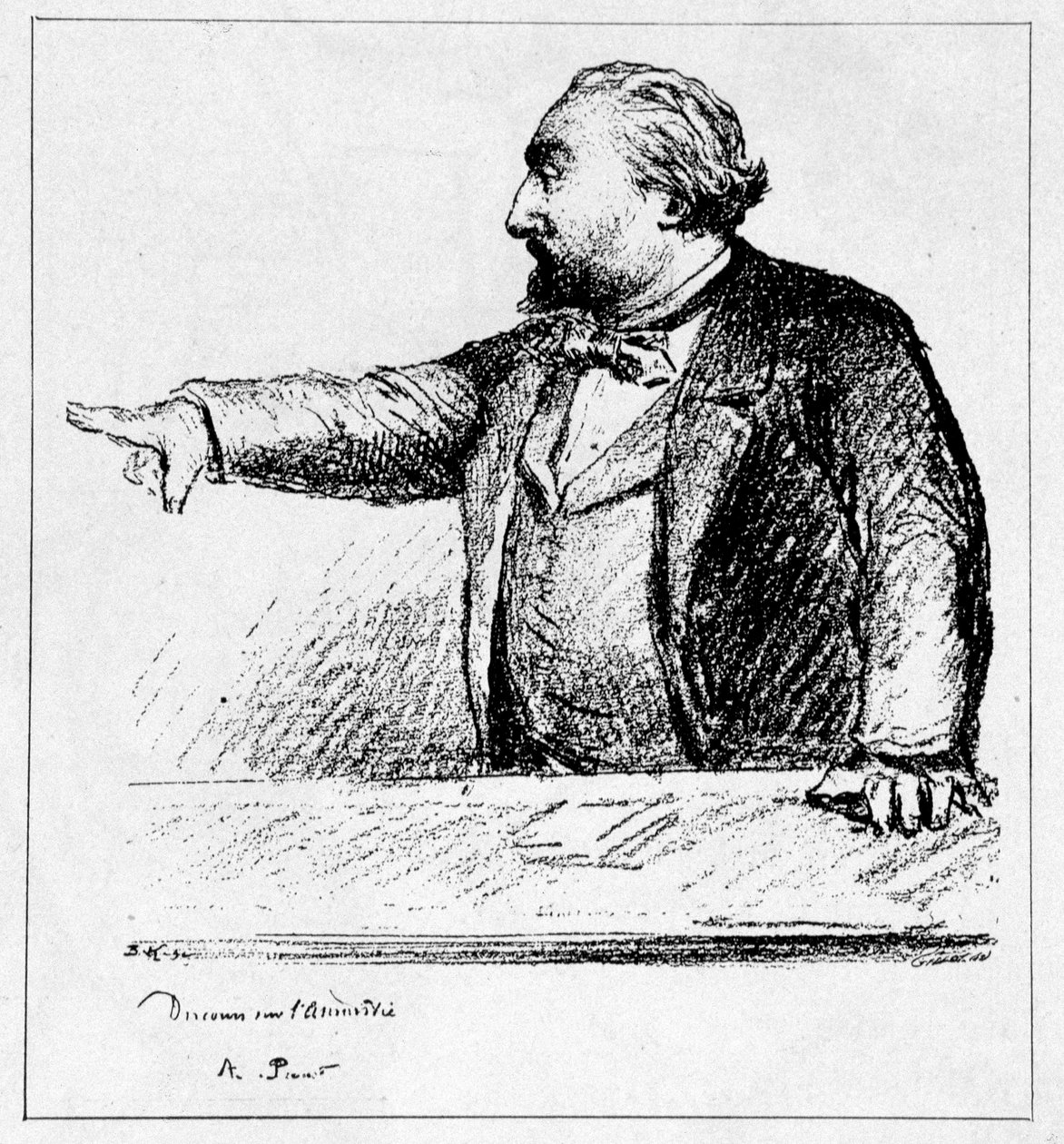 Gambetta holder sin tale om amnesti av Unknown artist