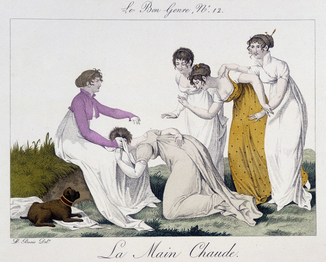 Game of the hot hand - i “” The Good Genre””, nr. 12, tidlig på 1800-tallet av Unknown artist