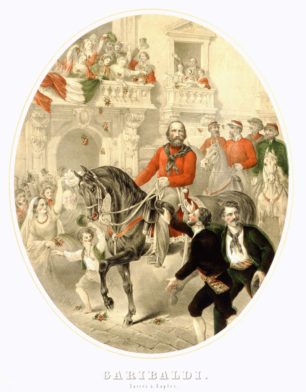 Garibaldi: The Entry to Naples in 1860 av Unknown artist