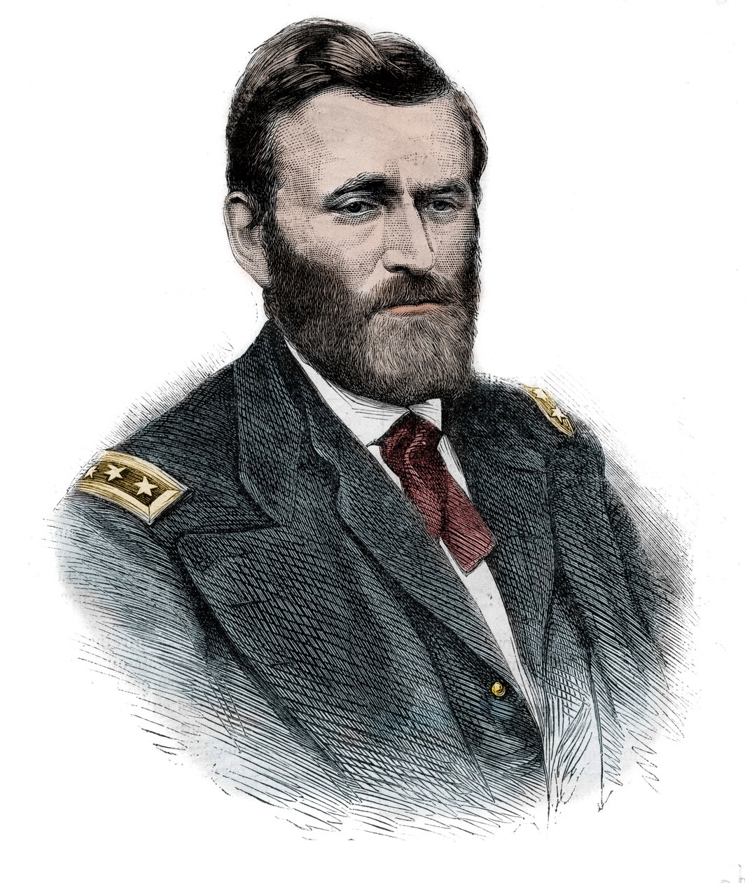 General Grant - Portrait of Nordist General Ulysses Simpson Grant (1822-1885). av Unknown artist