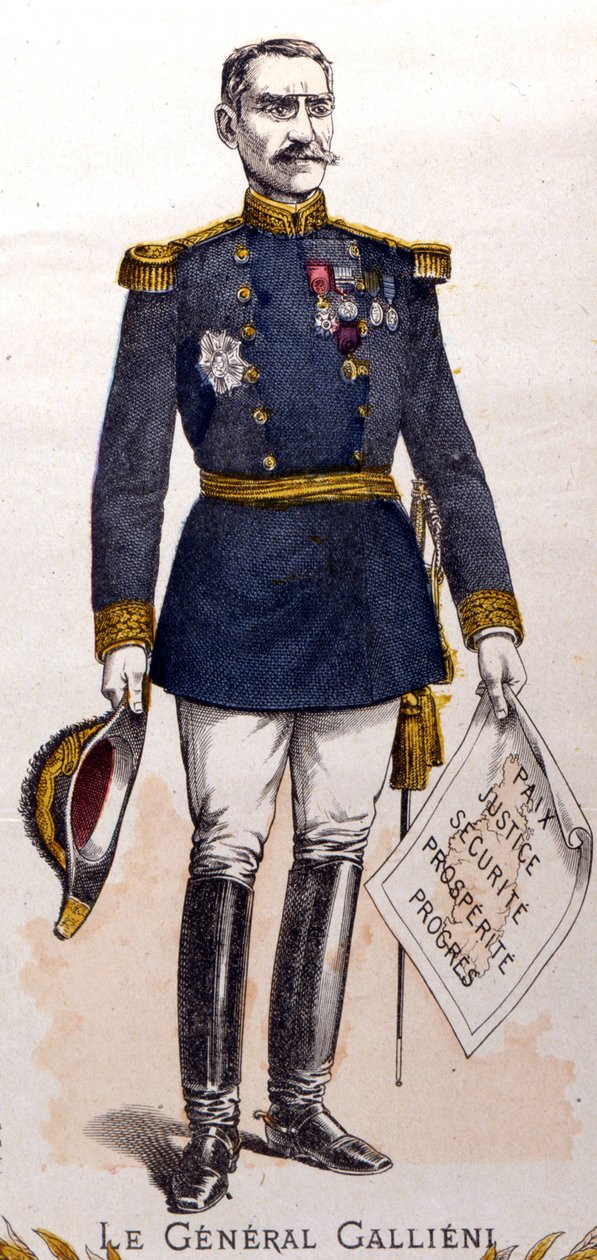 General Joseph Gallieni (1849 - 1916), marskalk av Frankrike av Unknown artist