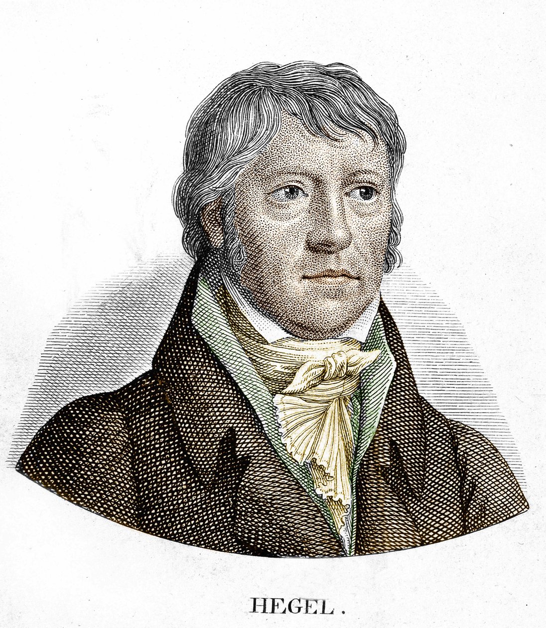 Georg Wilhelm Friedrich Hegel (1770 - 1831), tysk filosof av Unknown artist