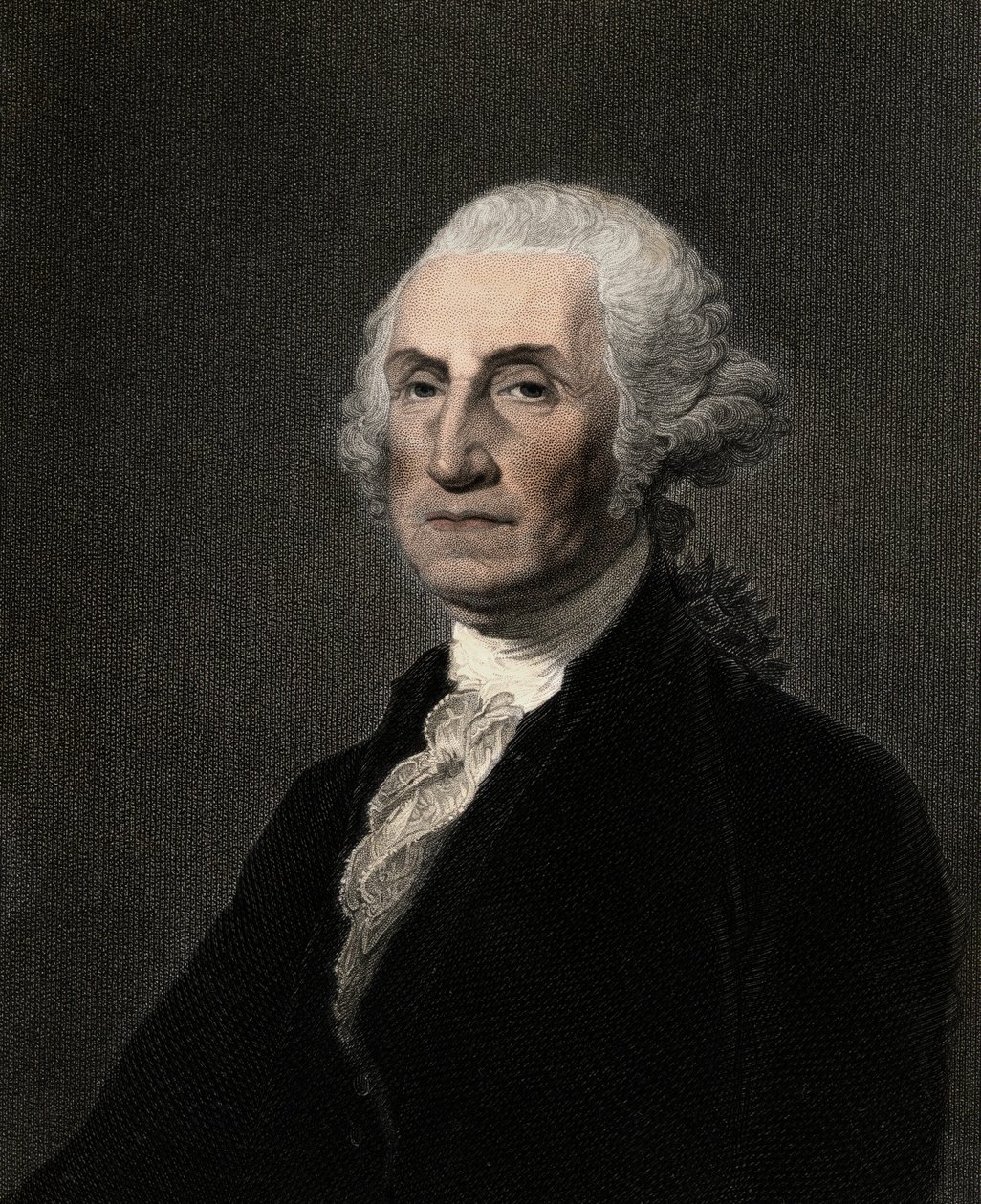 George Washington 1732-1799 - gravering - 1800-tallet av Unknown artist