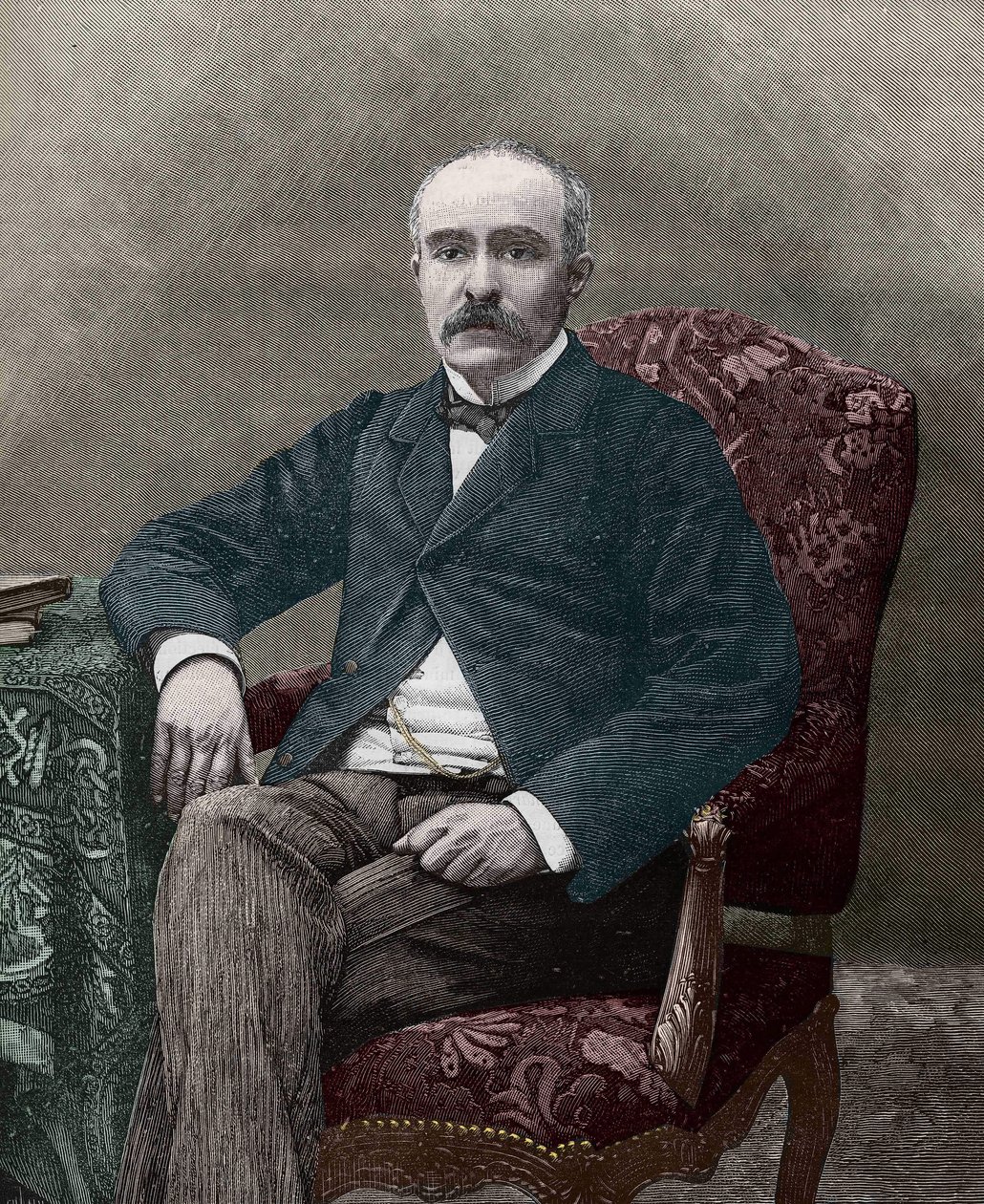 Georges Clemenceau (1841-1929), French politician in 1885. av Unknown artist
