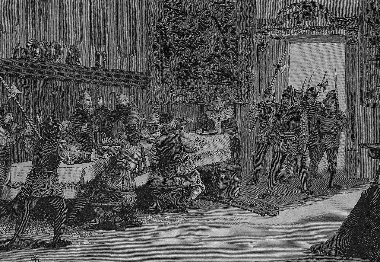 Den tyske bondekrigen (1524-1526): Forræderi og svik mot erkebiskopen av Salzburg av Unknown artist