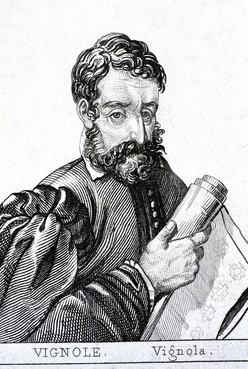 Giacomo Barozzi, aka Vignola, på fransk Le Vignole (1507 - 1573) italiensk arkitekt. av Unknown artist