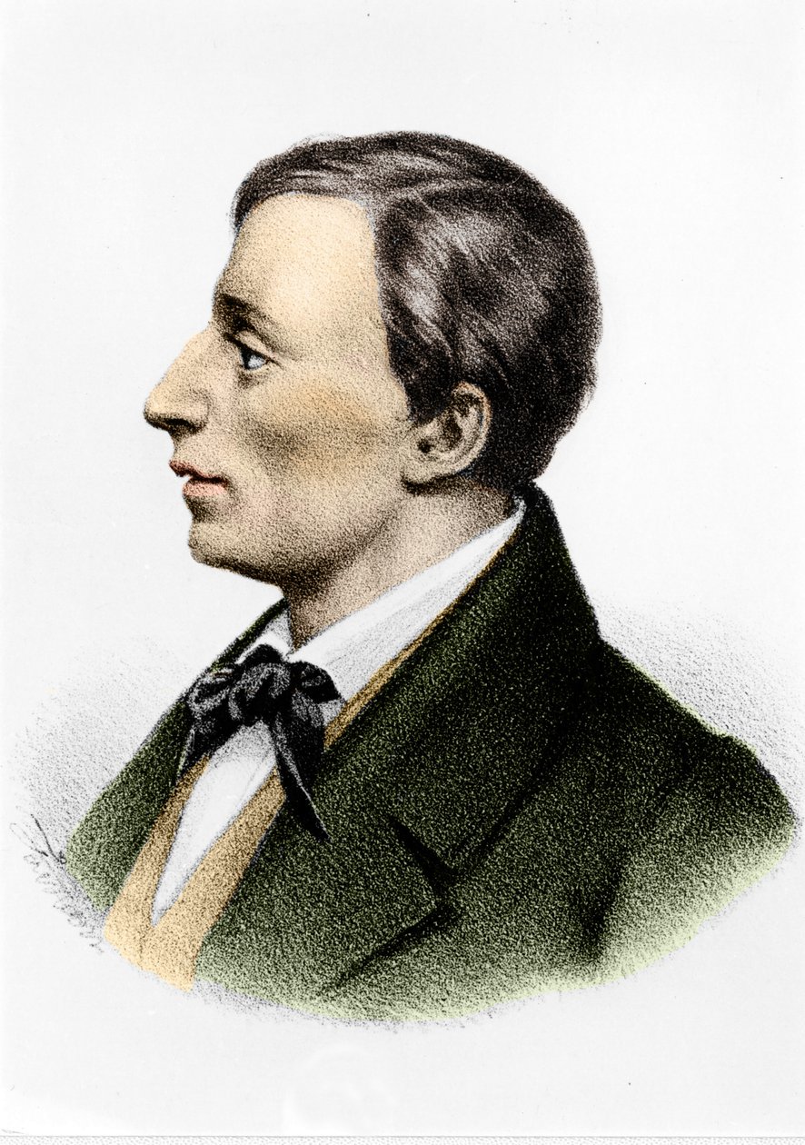 Giacomo Leopardi (1798–1837) av Unknown artist