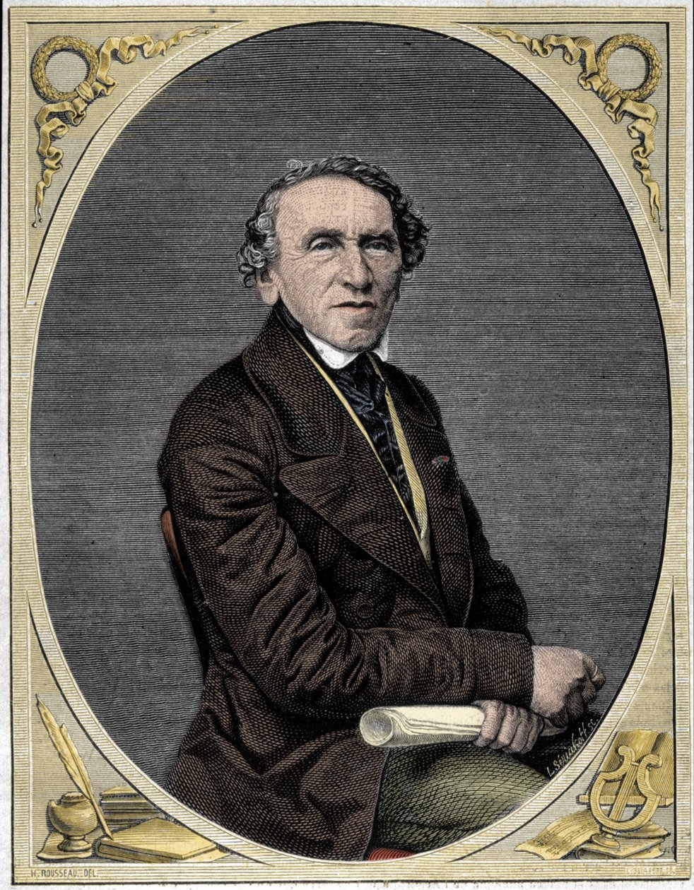 Giacomo Meyerbeer (1791-1864), tysk komponist. av Unknown artist