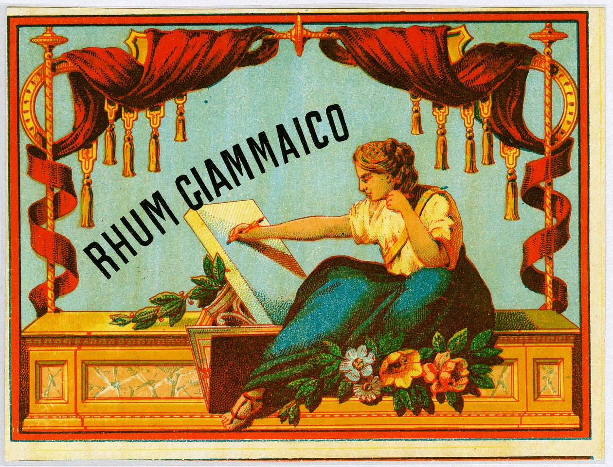 Giammaico rom alkoholreklame (kromolitografi sent på 1800-tallet) av Unknown artist