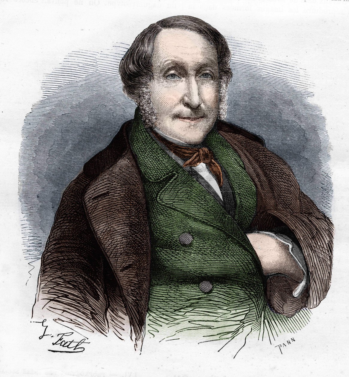 Gioacchino Rossini (1792-1868), Italian composer av Unknown artist