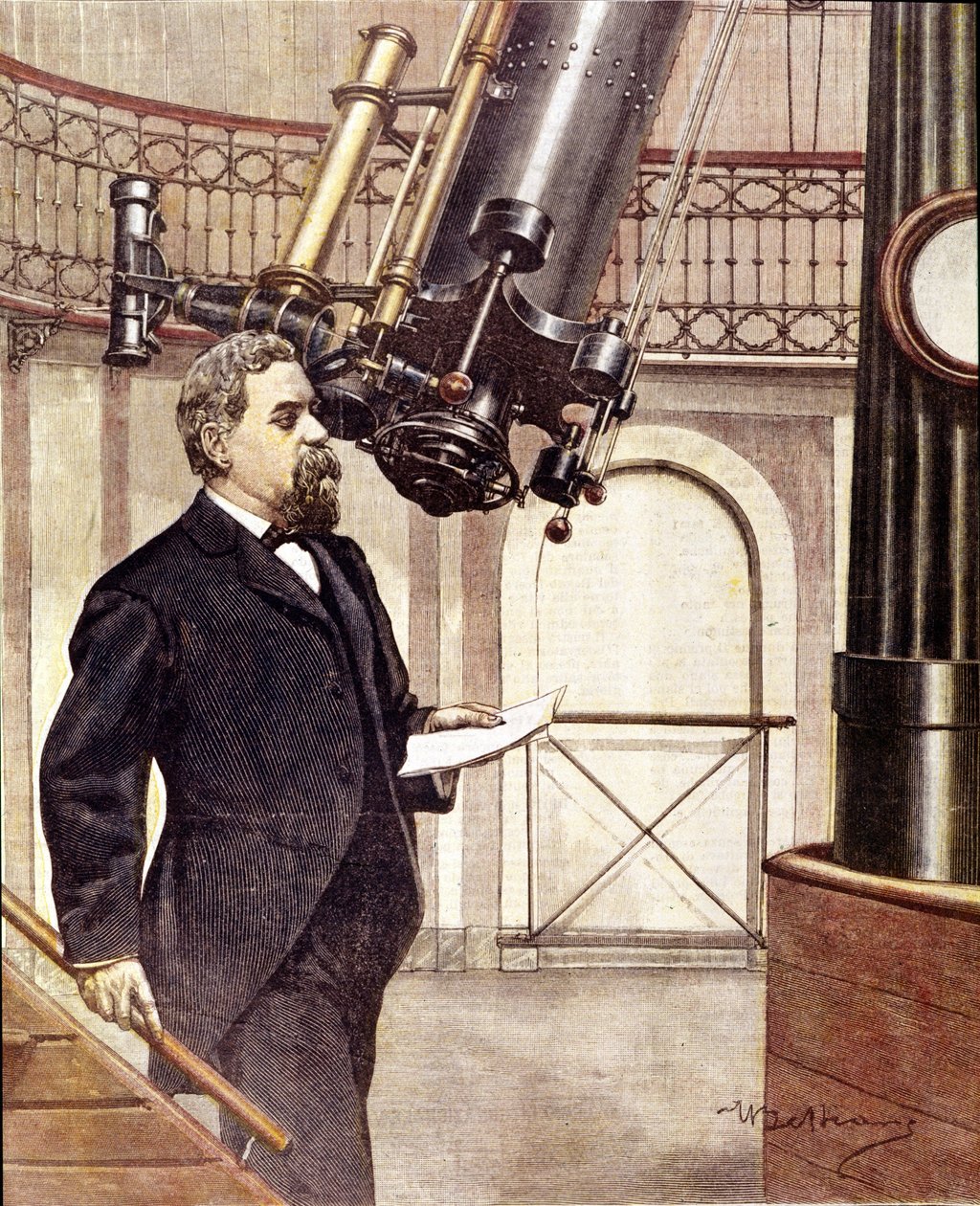 Giovanni Virginio Schiaparelli , italiensk astronom (f i Savigliano, Piemonte av Unknown artist