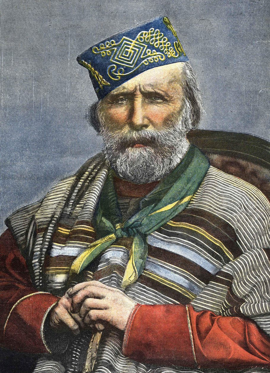 Giuseppe Garibaldi (1807 - 1882) av Unknown artist