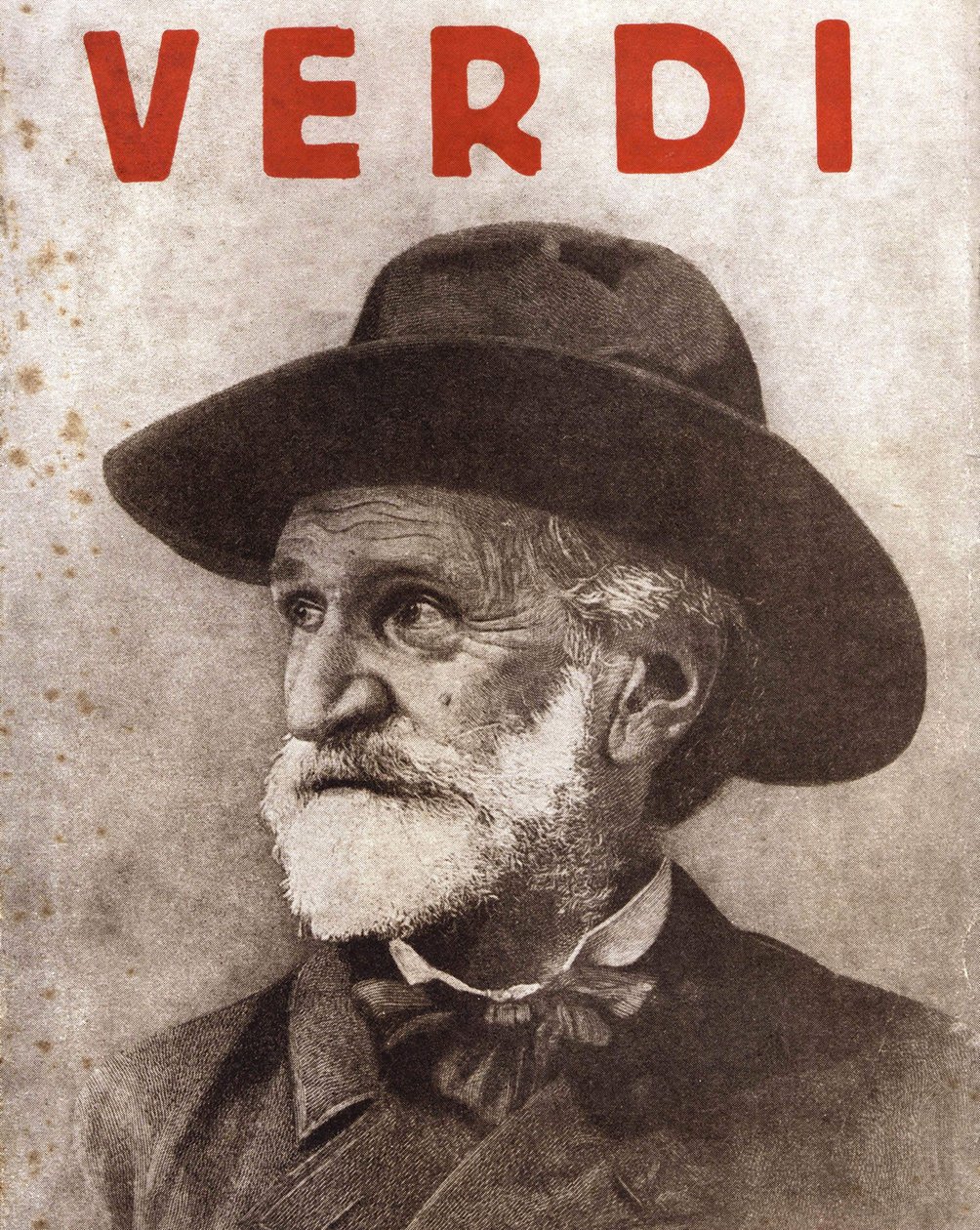 Giuseppe Verdi (1813 - 1901) italiensk komponist av Unknown artist
