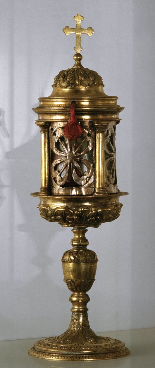 Gull kobber ciborium av Unknown artist