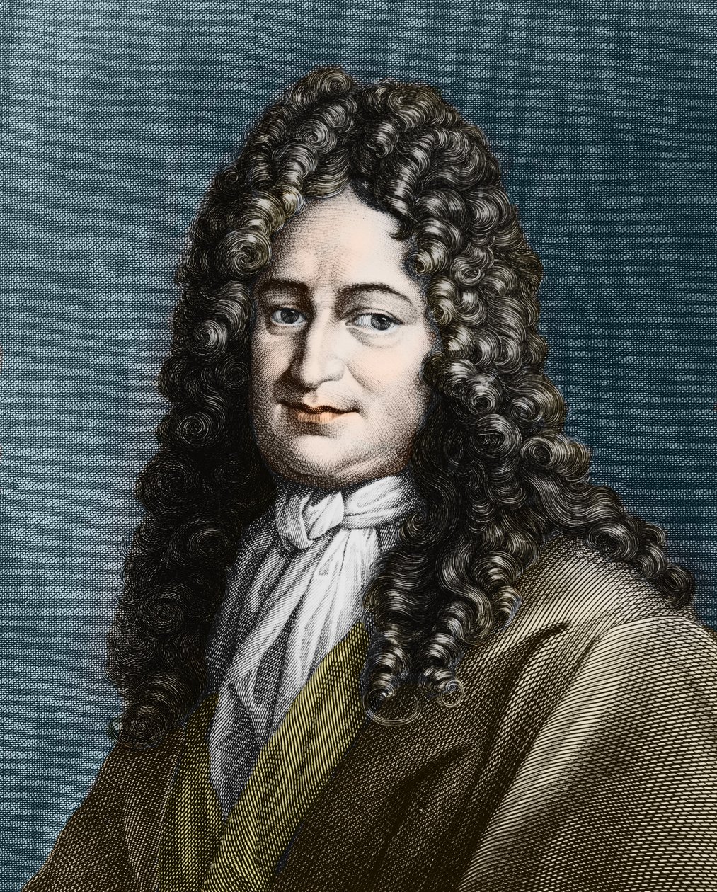 Gottfried Wilhelm von Leibniz (1646-1716), tysk filosof av Unknown artist