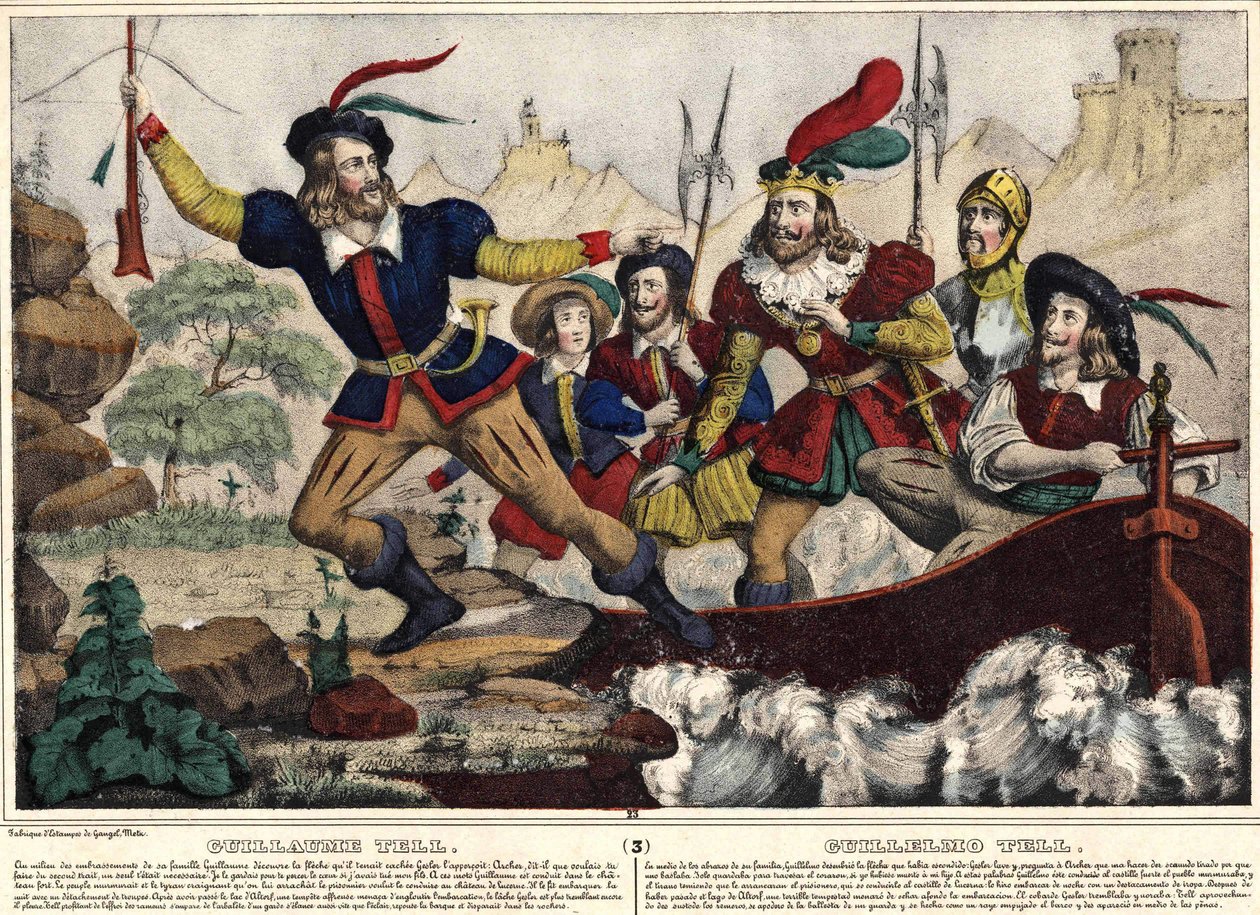 Guillaume Tell (William Tell) oppdager pilen av Unknown artist
