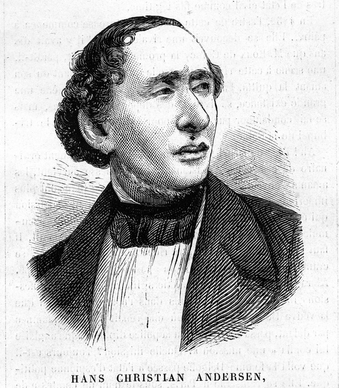 HC Andersen. Dansk forfatter 1805-1875 av Unknown artist