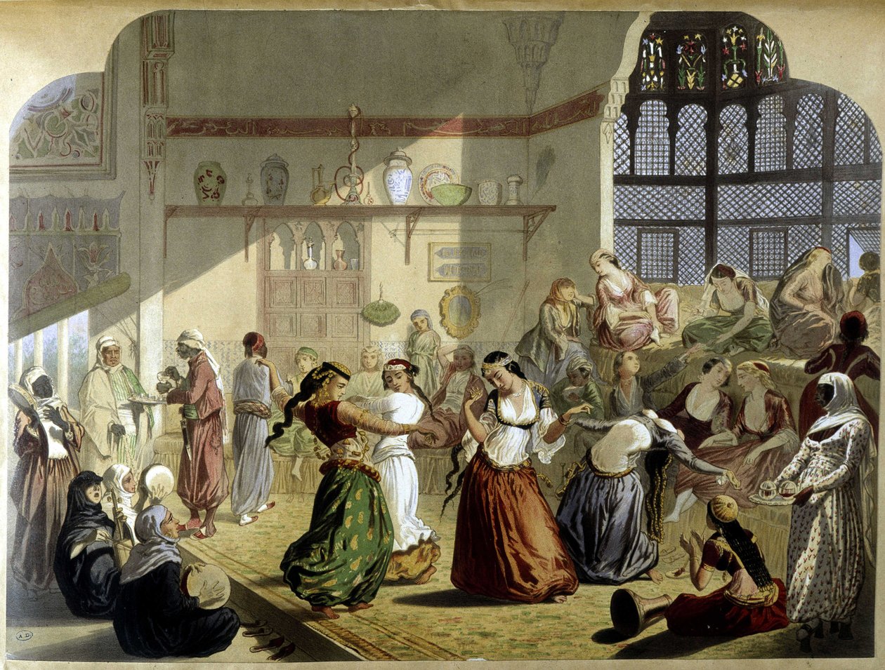 Harem - i "" Modern Egypt", ca. 1870. av Unknown artist
