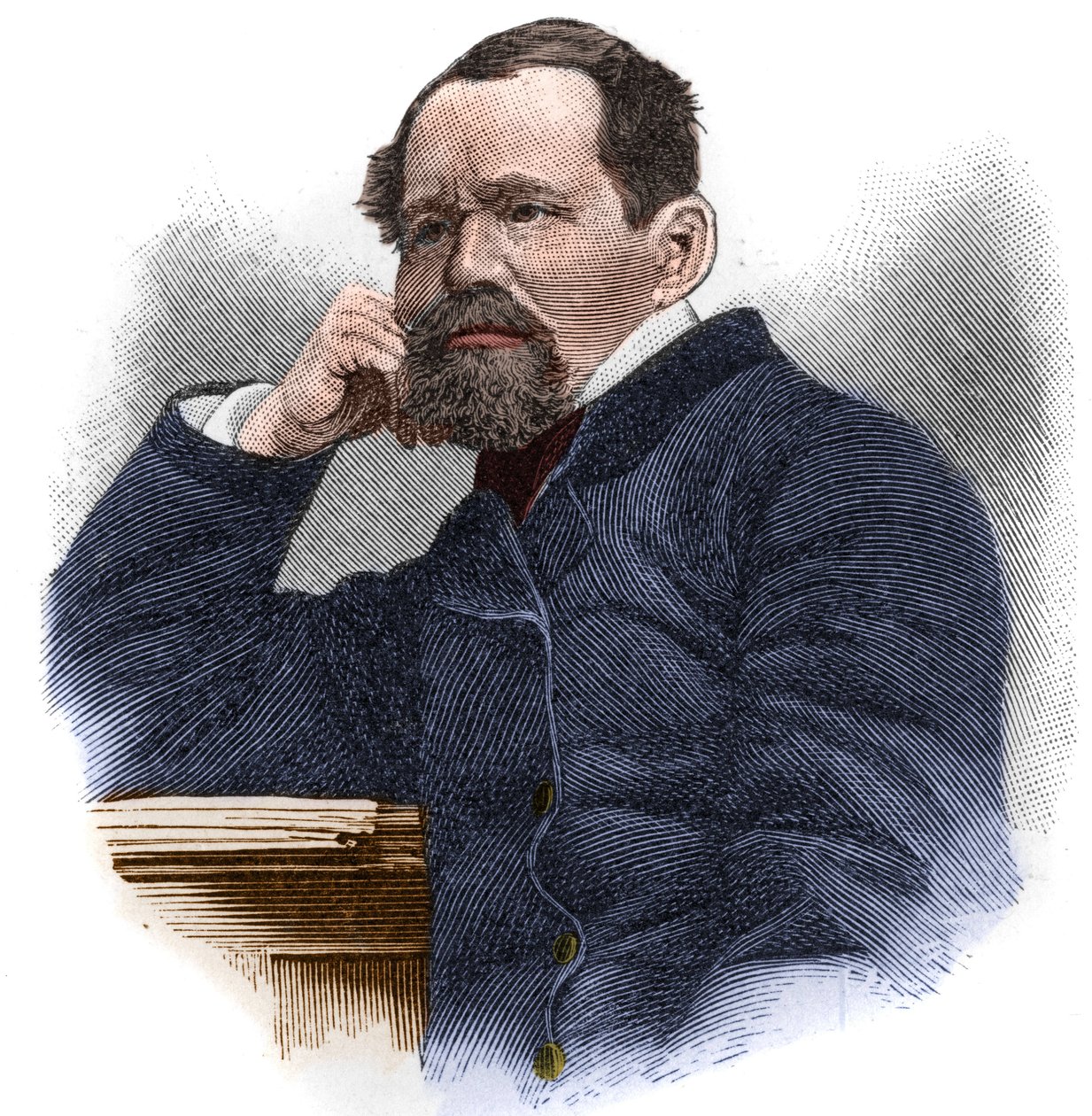 Heinrich Laube (1806-1884) German writer and playwright av Unknown artist
