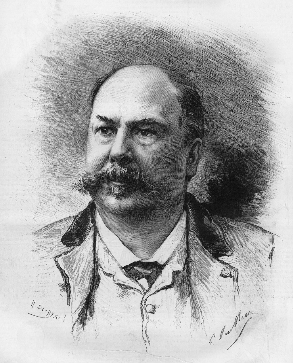 Henri (Henry) Meilhac (1831-1897), fransk dramatiker. av Unknown artist