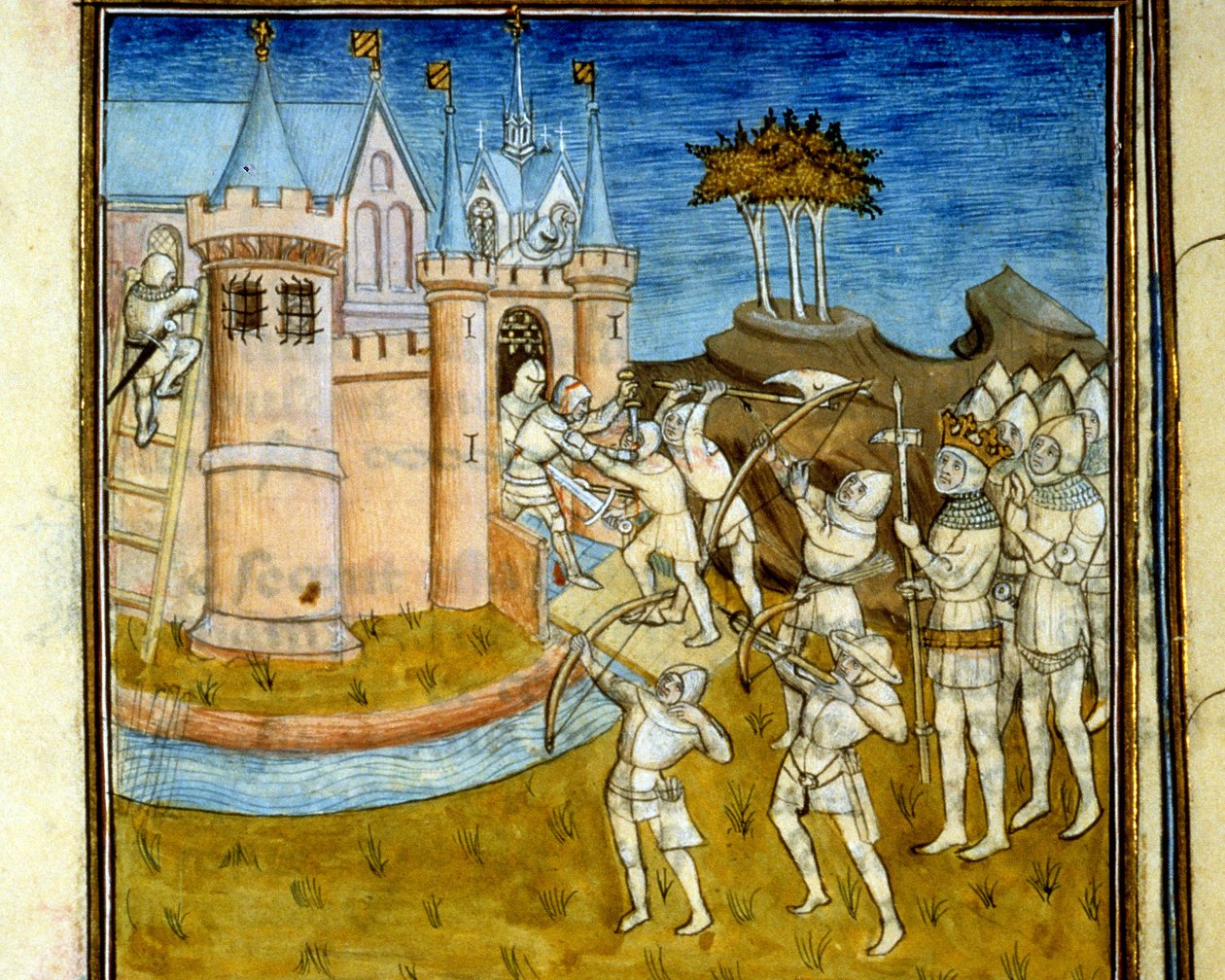 Henri 1er (1008 - 1060) kjempet mot hæren til Vilhelm Erobreren (1027 - 1087) i 1054 - i "" Grandes chroniques de Saint-Denis", sent på 1300-tallet (ref. 512) av Unknown artist