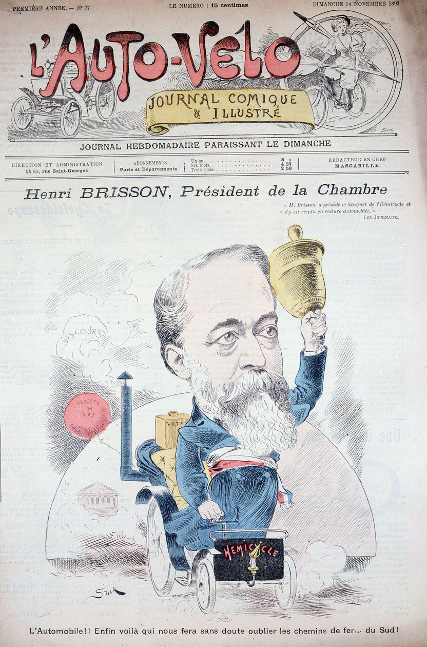 Henri Brisson en automobile (president for kammeret) - i "" l