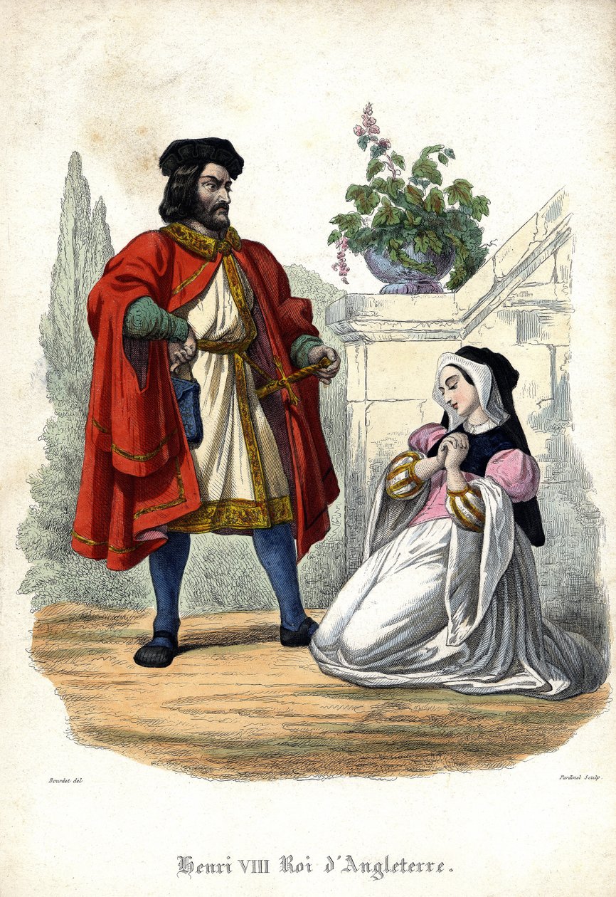 Henri VIII (1491 - 1547) and Anne de Boleyn (Anna or Ann Bolin and Anne Bullen av Unknown artist
